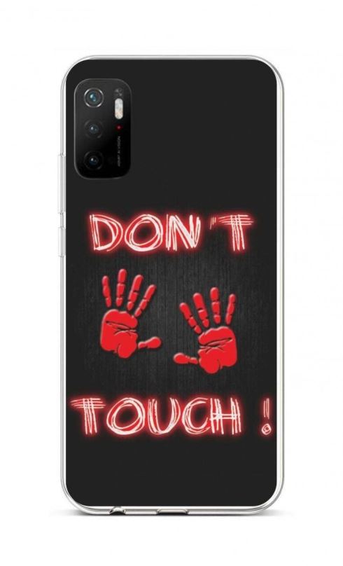 Kryt na mobil TopQ Xiaomi Poco M3 Pro silikon Don´t Touch Red 59967