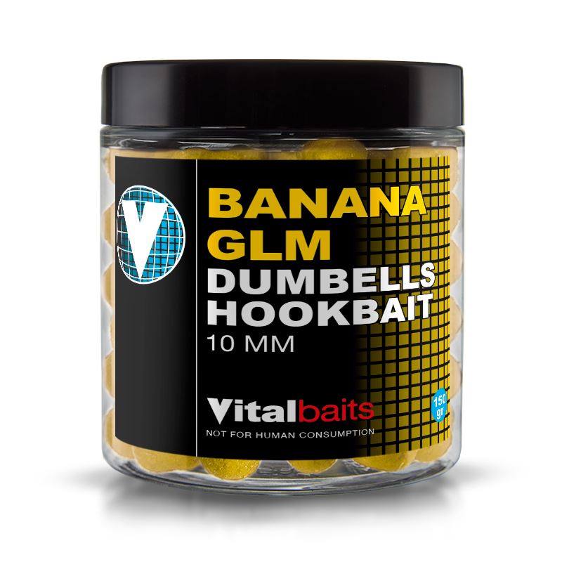 Vitalbaits Dumbells Banana GLM 150g 10mm