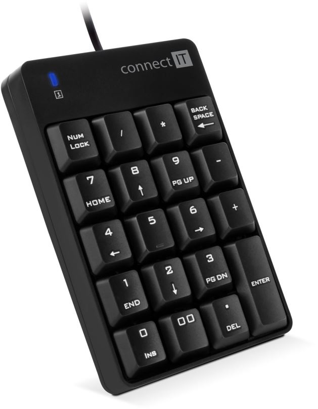 Numerická klávesnice CONNECT IT NumCALC CKB-0060-BK, černá
