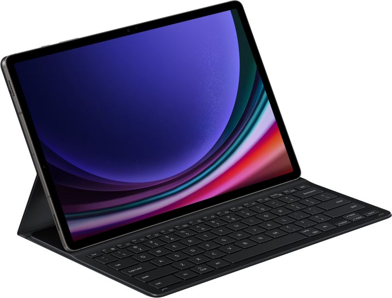 Pouzdro na tablet s klávesnicí Samsung Galaxy Tab S9+/Tab S9 FE+ Ochranný kryt s klávesnicí černý