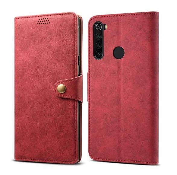 Pouzdro na mobil Lenuo Leather pro Xiaomi Redmi Note 8, červené