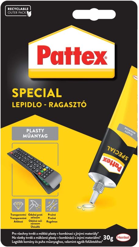 Lepidlo PATTEX Repair Special Plasty, Polyuretanové lepidlo 30 g