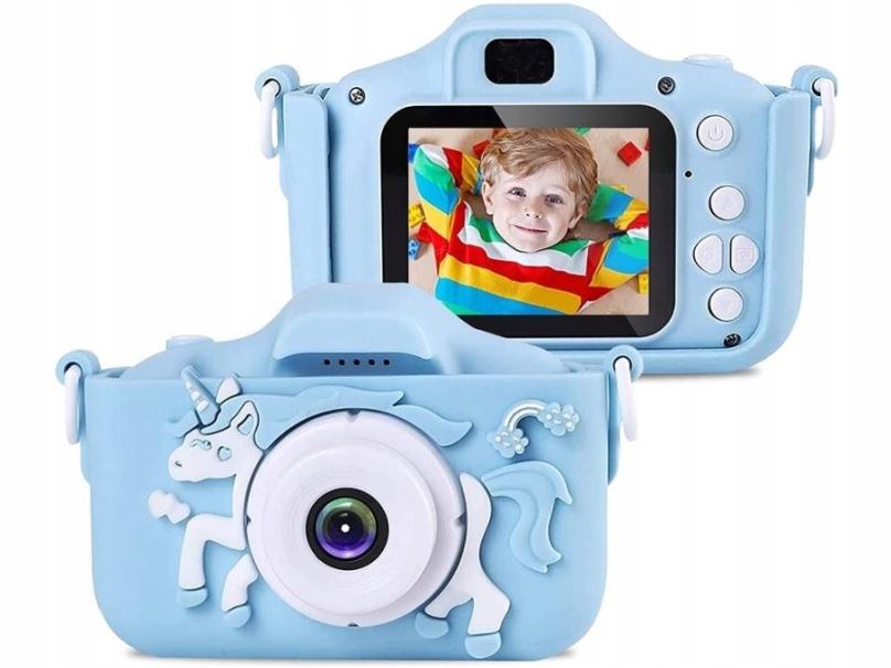 Dětský fotoaparát Verk Multifunkční digitální fotoaparát pro děti 9 x 6 x 5 cm, modrý
