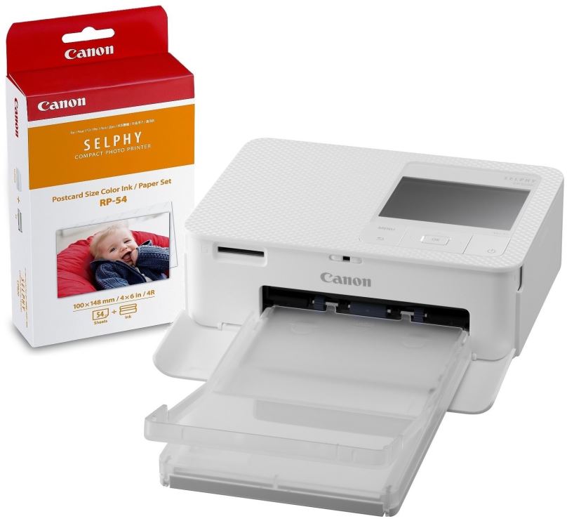 Termosublimační tiskárna Canon SELPHY CP1500 bílá + papíry RP-54
