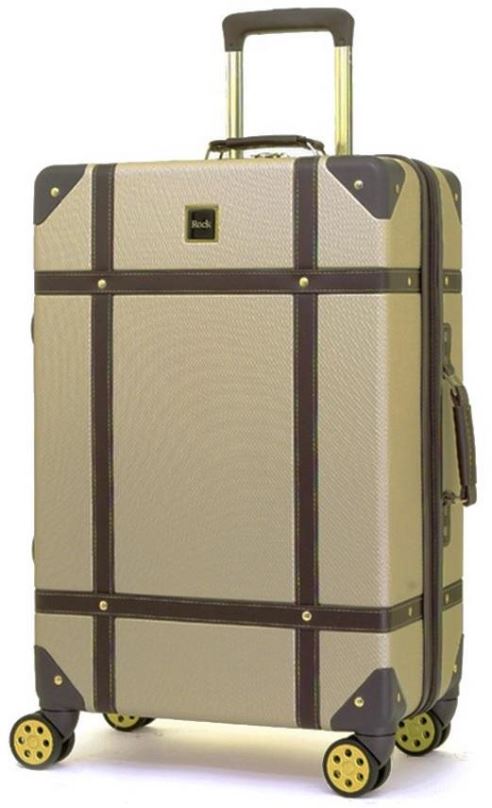 Cestovní kufr Rock TR-0193/3-M - zlatá