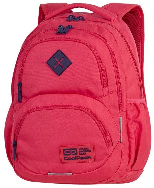 Školní batoh COOLPACK Dart XL raspberry/cobalt červený