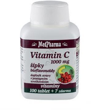 Vitamín C MedPharma Vitamin C 1000 mg s šípky,prodl. účinek - 107 tbl.