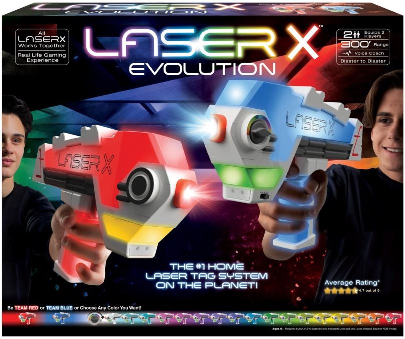 Laserová pistole LASER X evolution double blaster set pro 2 hráče