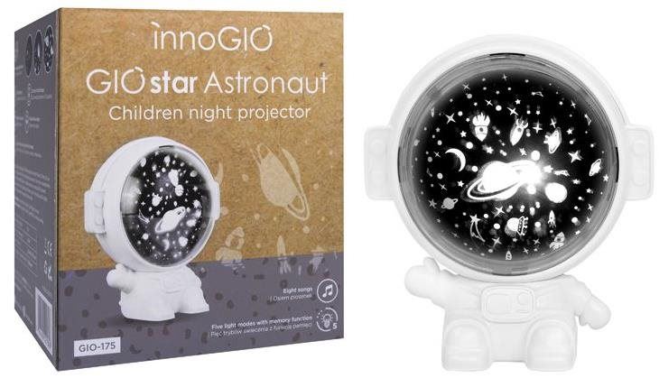 Dětský projektor innoGIO Giostar světelný Astronaut