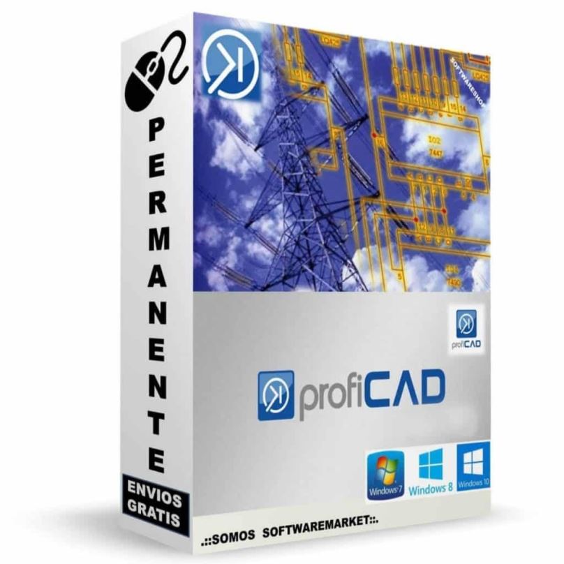 Grafický software ProfiCAD pro 1 PC (elektronická licence)