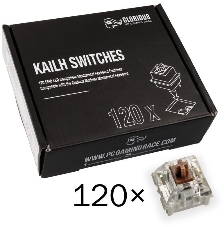 Mechanické spínače Glorious PC Gaming Race Kailh Speed Bronze Switches 120