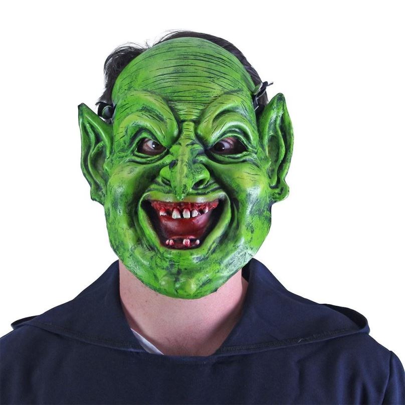 Doplněk ke kostýmu Rappa maska zelený čaroděj