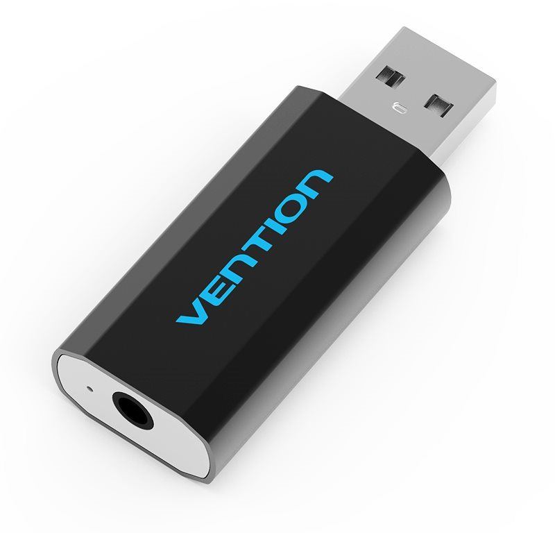 Externí zvuková karta Vention USB External Sound Card Black