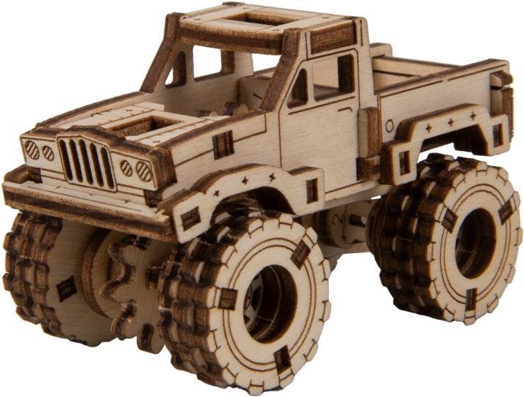 3D puzzle Wooden city 3D puzzle Superfast Monster Truck č.3