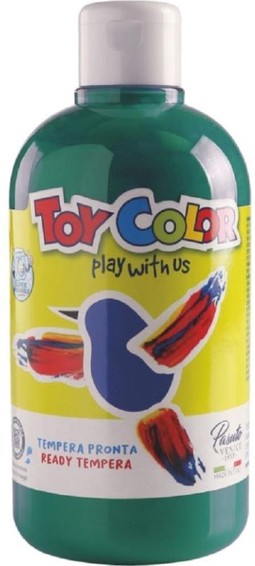 Tempery Temperová barva Toy color 500ml - tm. zelená