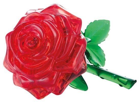 3D puzzle 3D Crystal puzzle Růže červená 44 dílků