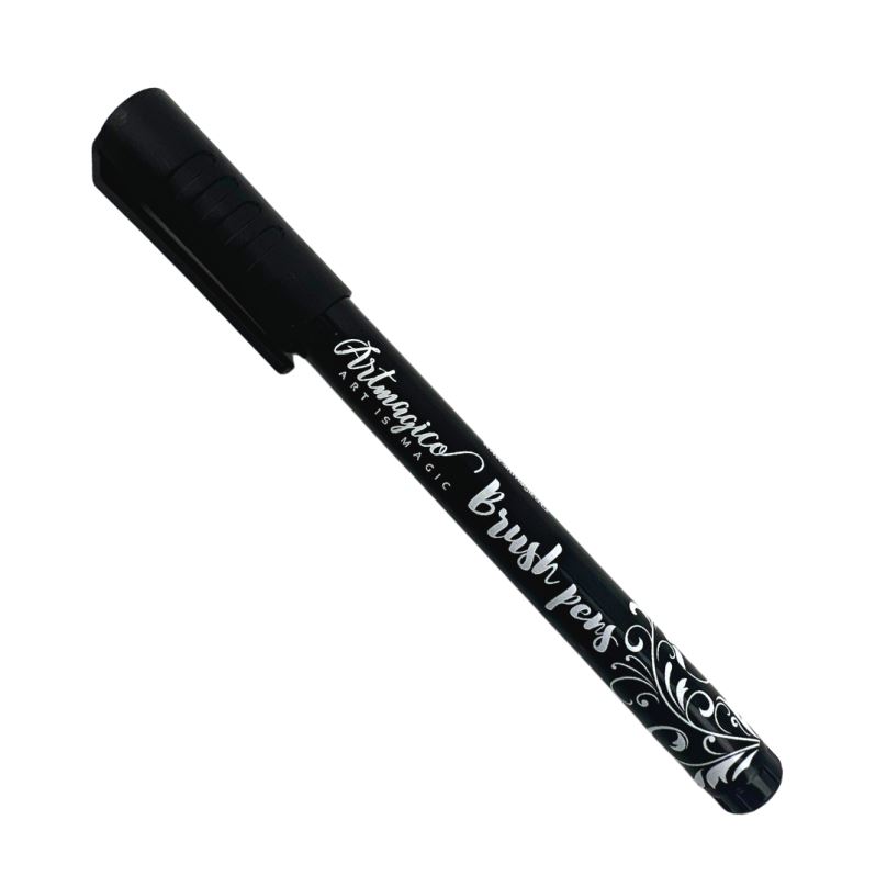 Artmagico Brush pens fixy akrylové Brush peny barvy: Black