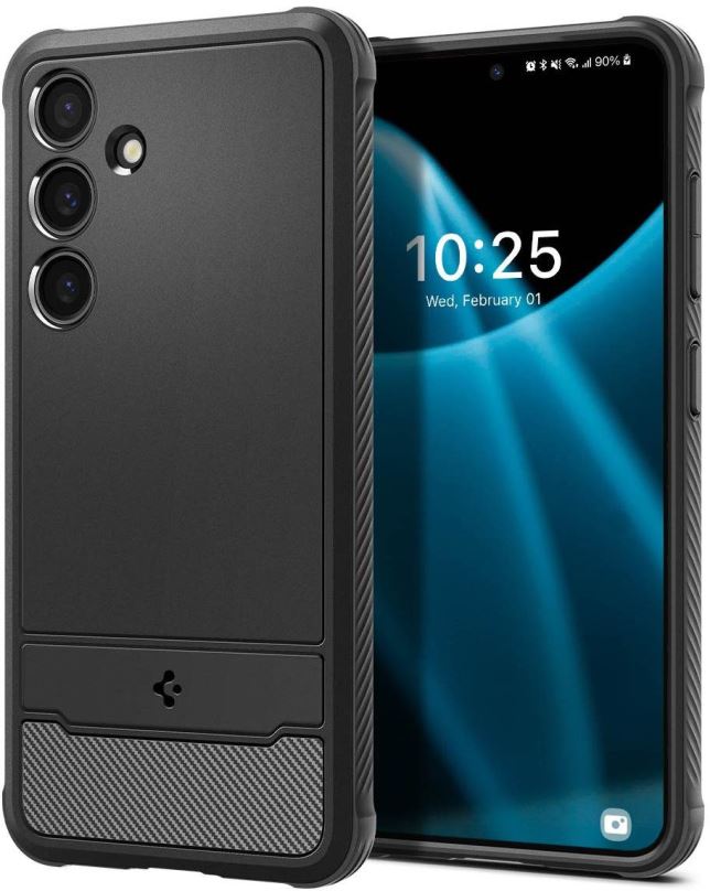 Kryt na mobil Spigen Rugged Armor Matte Black Samsung Galaxy S24