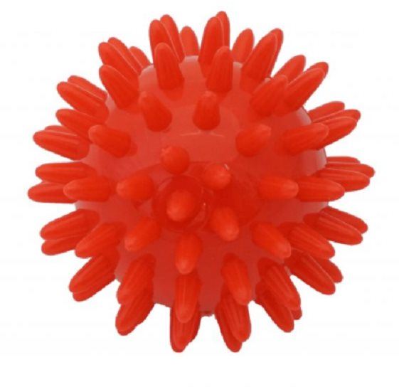 Masážní míč Kine-MAX Pro-Hedgehog Massage Ball - červený
