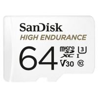 Paměťová karta SanDisk MicroSDXC 64GB High Endurance Video U3 V30 + SD adaptér