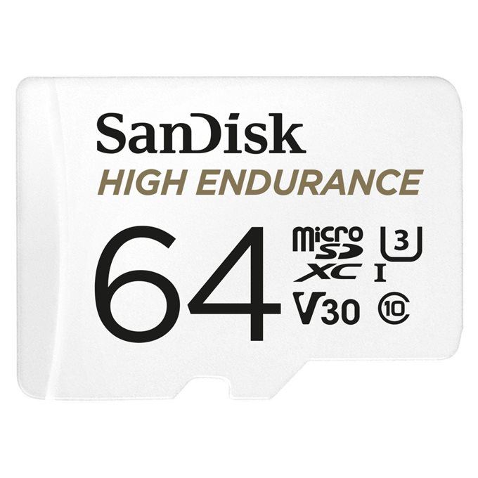 Paměťová karta SanDisk MicroSDXC High Endurance Video U3 V30 + SD adaptér