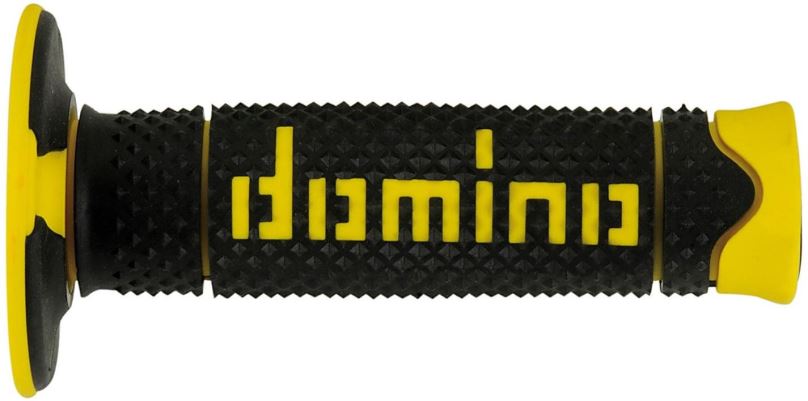 Gripy na motorku Domino gripy A260 offroad délka 120 mm, černo-žluté