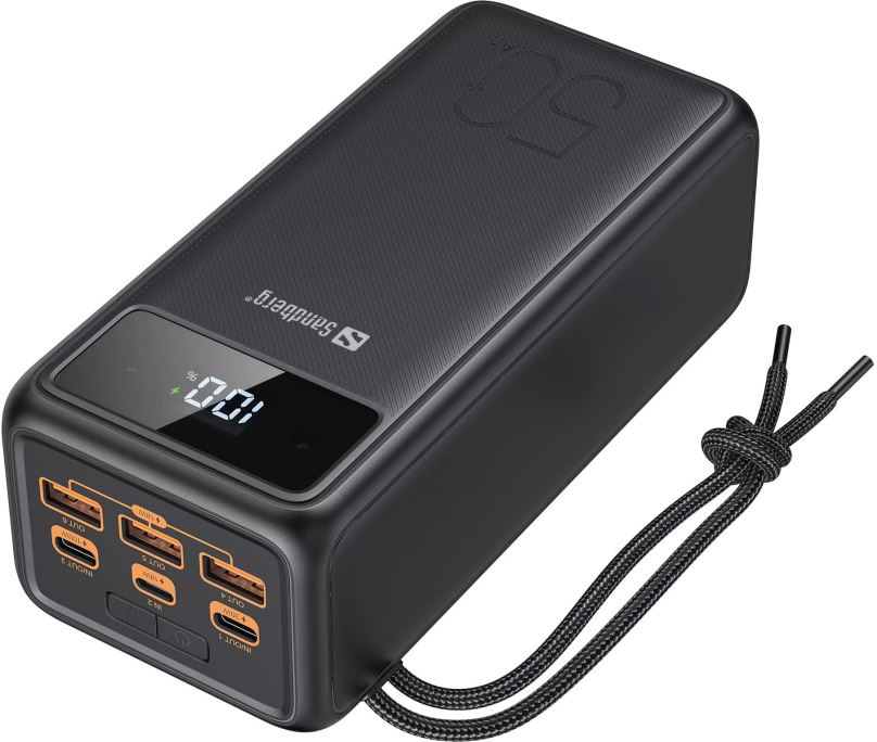 Powerbanka Sandberg Powerbank USB-C PD 130W 50000, černá