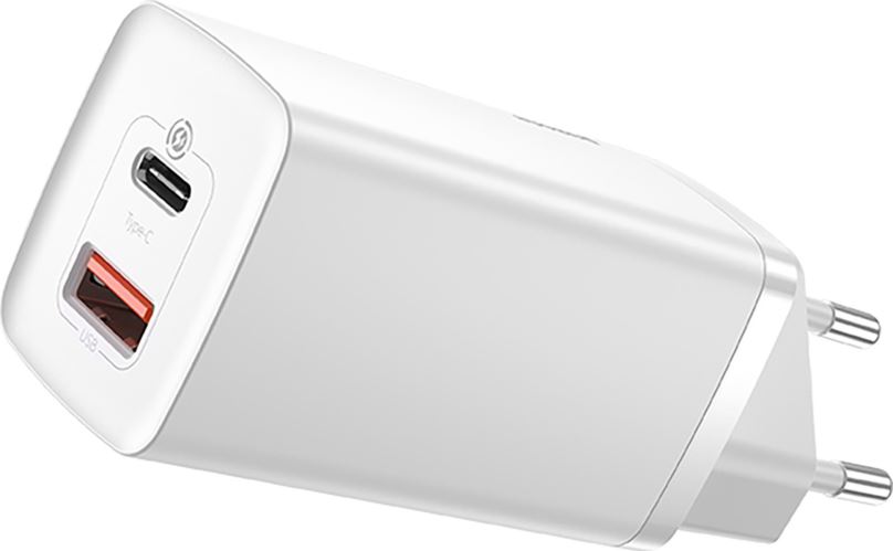 Nabíječka do sítě Baseus GaN2 Lite Quick Charger USB + USB-C 65W White