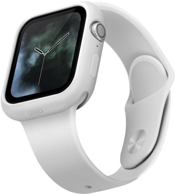 Ochranný kryt Uniq Lino pro Apple Watch 44mm Dove bílý