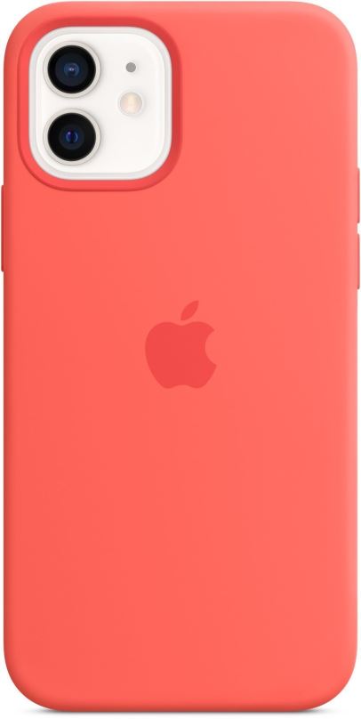 Kryt na mobil Apple iPhone 12 Mini Silikonový kryt s MagSafe citrusově růžový