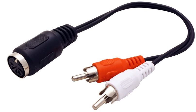 Audio kabel OEM Kabel audio DIN5pin(F) <- 2x cinch, 20cm