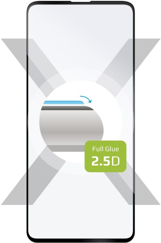 Ochranné sklo FIXED FullGlue-Cover pro Realme 7 Pro/8/8Pro černé