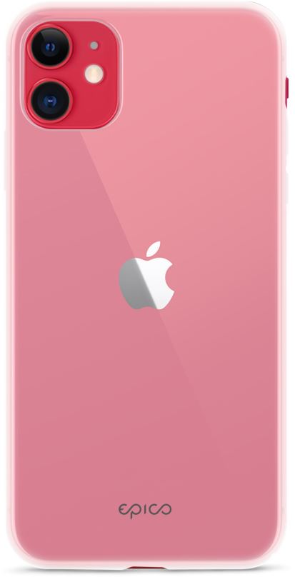 Kryt na mobil Epico Silicone case 2019 iPhone 11 - bílý transparentní