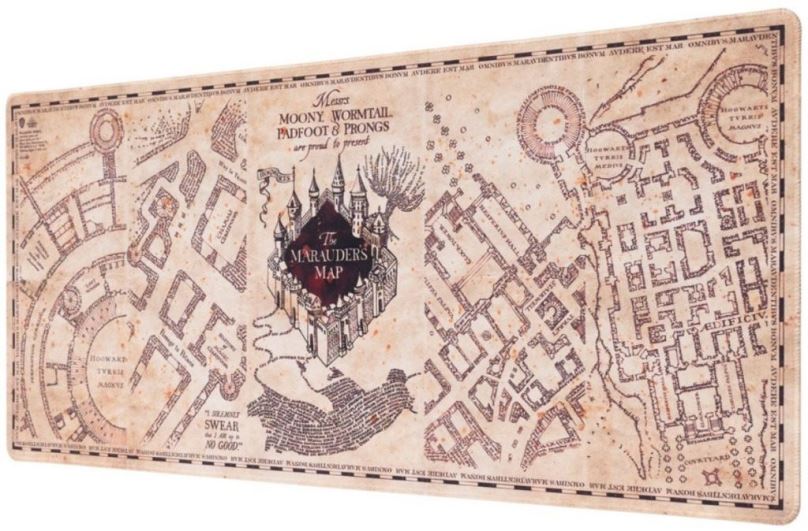 Podložka pod myš Harry Potter - Marauders Map - Herní podložka na stůl
