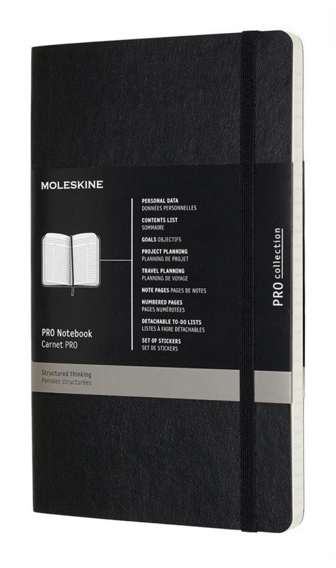 Zápisník MOLESKINE Professional L, měkké desky