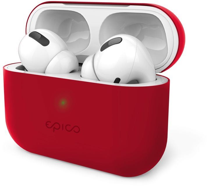 Pouzdro na sluchátka Epico silikonové pouzdro pro AirPods Pro - červené