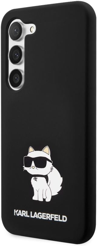 Kryt na mobil Karl Lagerfeld Liquid Silicone Choupette NFT Zadní Kryt pro Samsung Galaxy S23 Black
