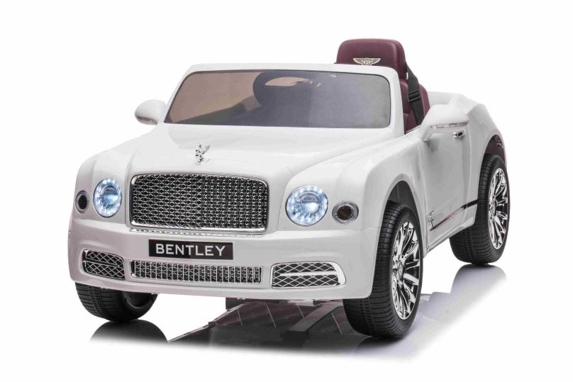 Dětské elektrické auto Elektrické autíčko Bentley Mulsanne 12V, bílé