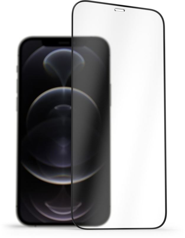 Ochranné sklo AlzaGuard 2.5D FullCover Glass Protector pro iPhone 12 Pro Max černý