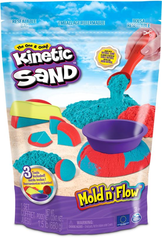 Kinetický písek Kinetic Sand Modelovací sada s nástroji