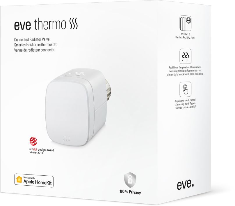Termostatická hlavice Eve Thermo Smart Radiator Valve - Thread compatible