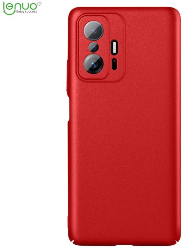 Kryt na mobil Lenuo Leshield pro Xiaomi Mi 11T/11T Pro, červená
