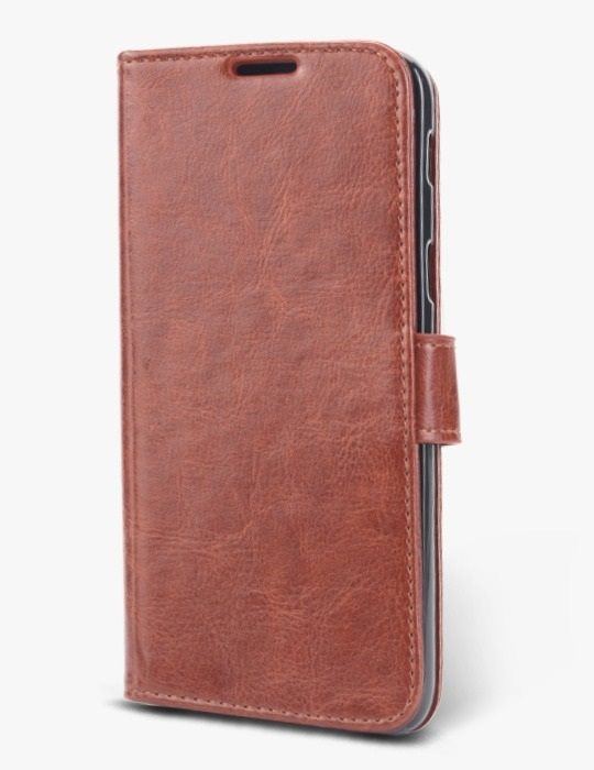 Pouzdro na mobil Epico Flip Case Xiaomi Redmi Note 9 - hnědé