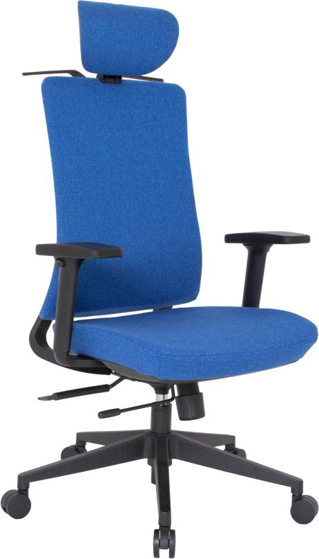 Kancelářská židle KAPA Zlín RONY, bali, modrá, žíhaná