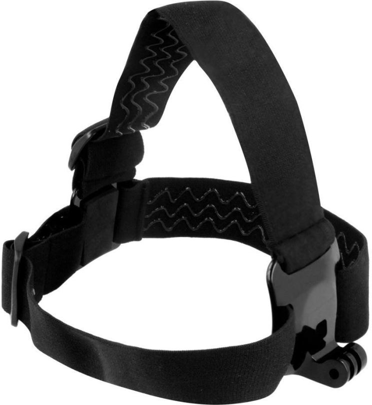 Příslušenství pro akční kameru MG Headband čelenka na sportovní kamery, černá