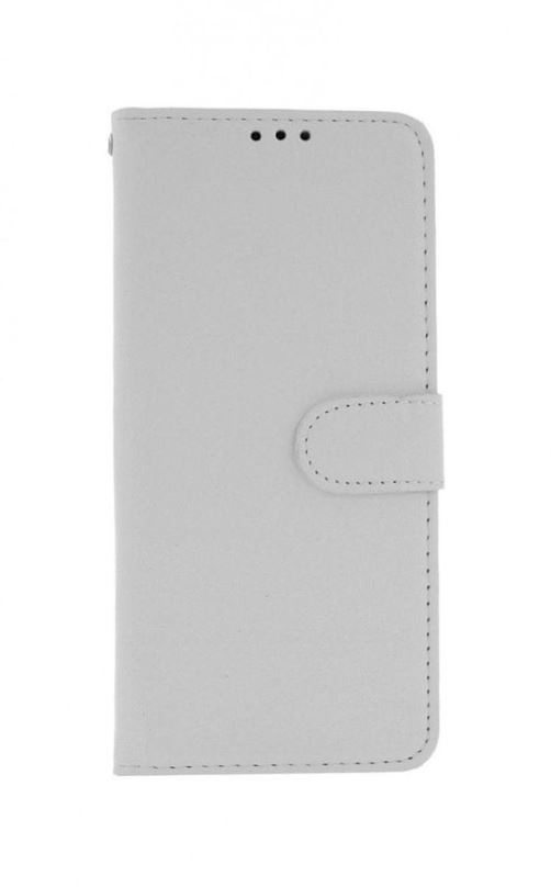 Kryt na mobil TopQ Samsung A31 knížkový bílý s přezkou 51074