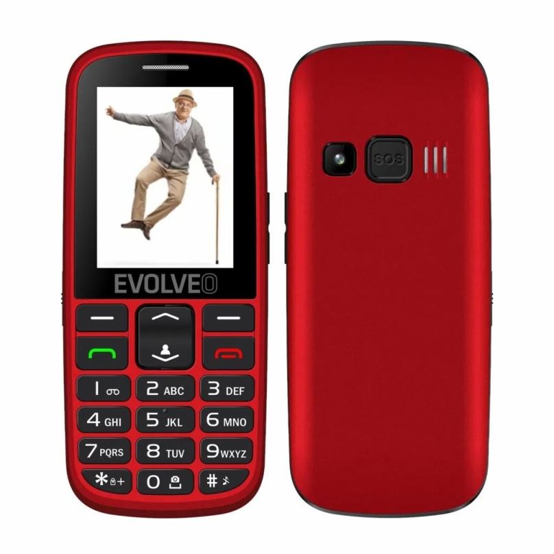 Mobilní telefon EVOLVEO EasyPhone EG červená
