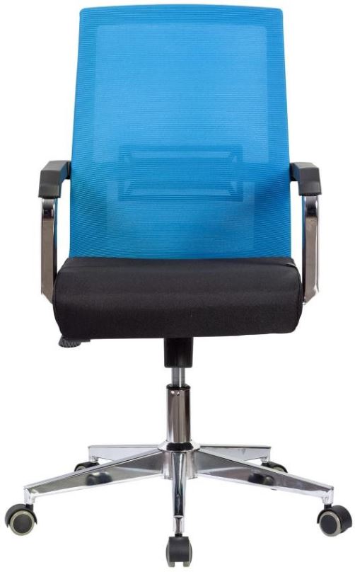 Kancelářská židle DALENOR Roma, textil, černá / modrá