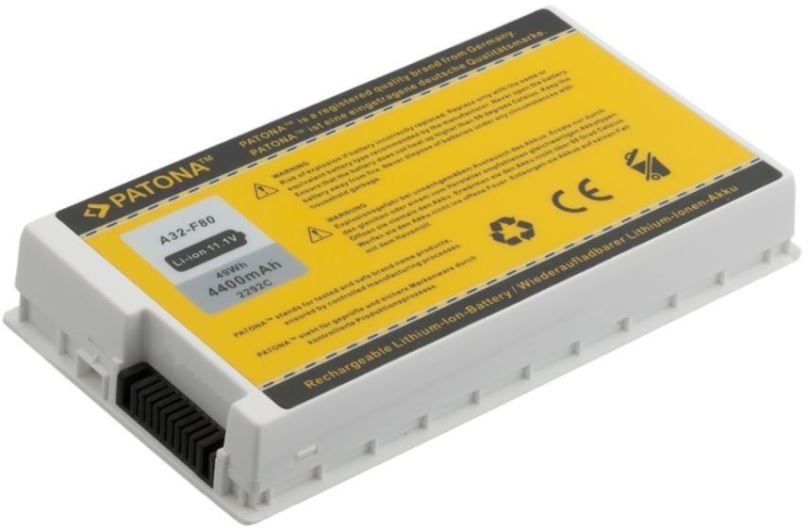 Baterie do notebooku PATONA pro ntb ASUS A32-F80 4400mAh Li-Ion 11, 1V, bílá