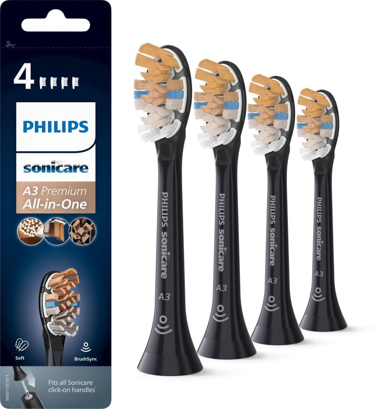 Náhradní hlavice k zubnímu kartáčku Philips Sonicare  Premium All-in-One HX9094/11, 4 ks